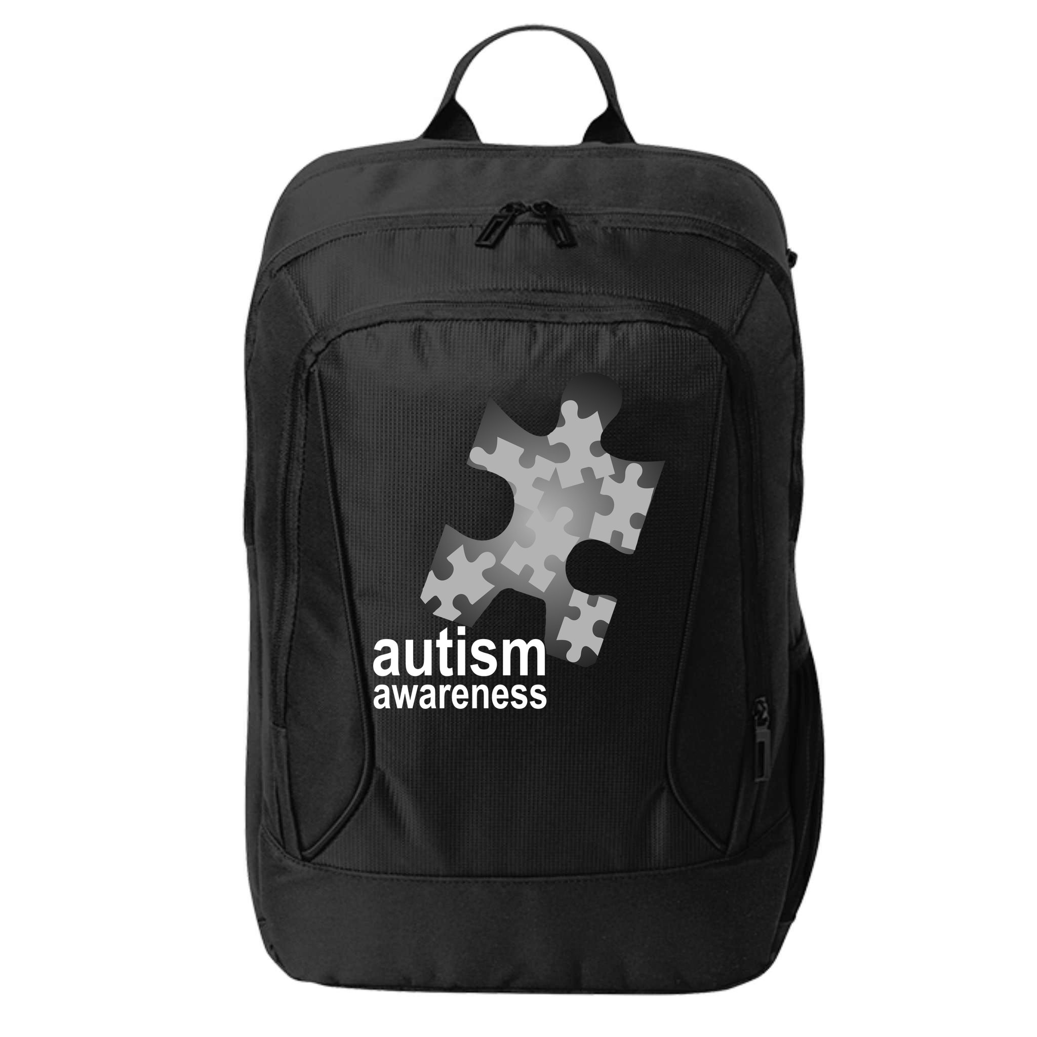 Autism Awareness Puzzle City Backpack