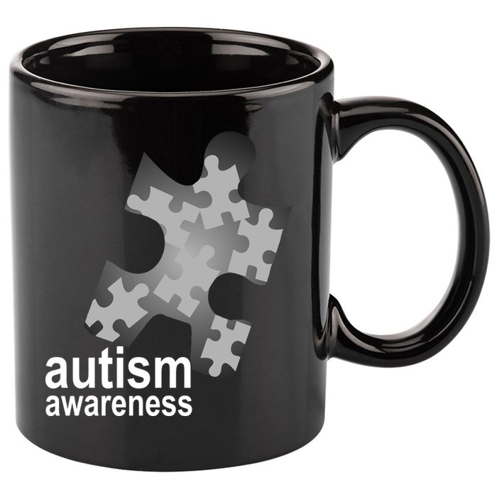 Autism Awareness Puzzle 11oz C Handle Ceramic Mug