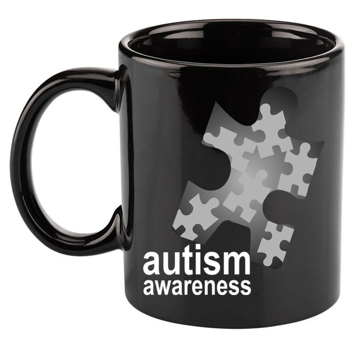 Autism Awareness Puzzle 11oz C Handle Ceramic Mug