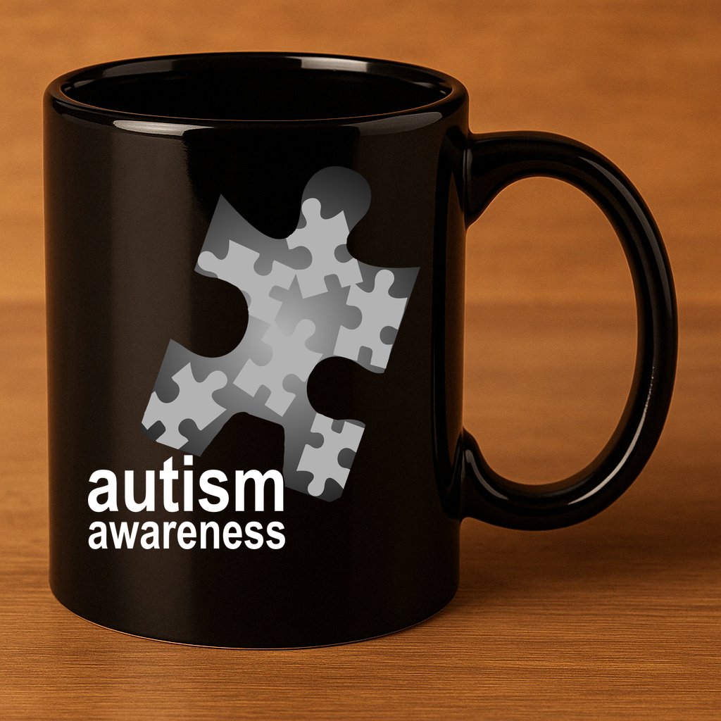 Autism Awareness Puzzle 11oz C Handle Ceramic Mug