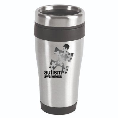 Autism Awareness Puzzle 16oz Travel Tumbler