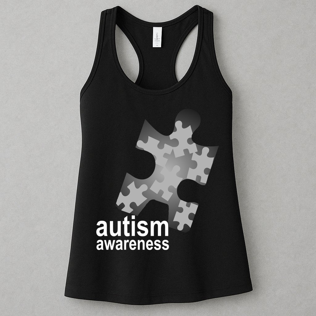 Autism Awareness Puzzle Womens Tank Top