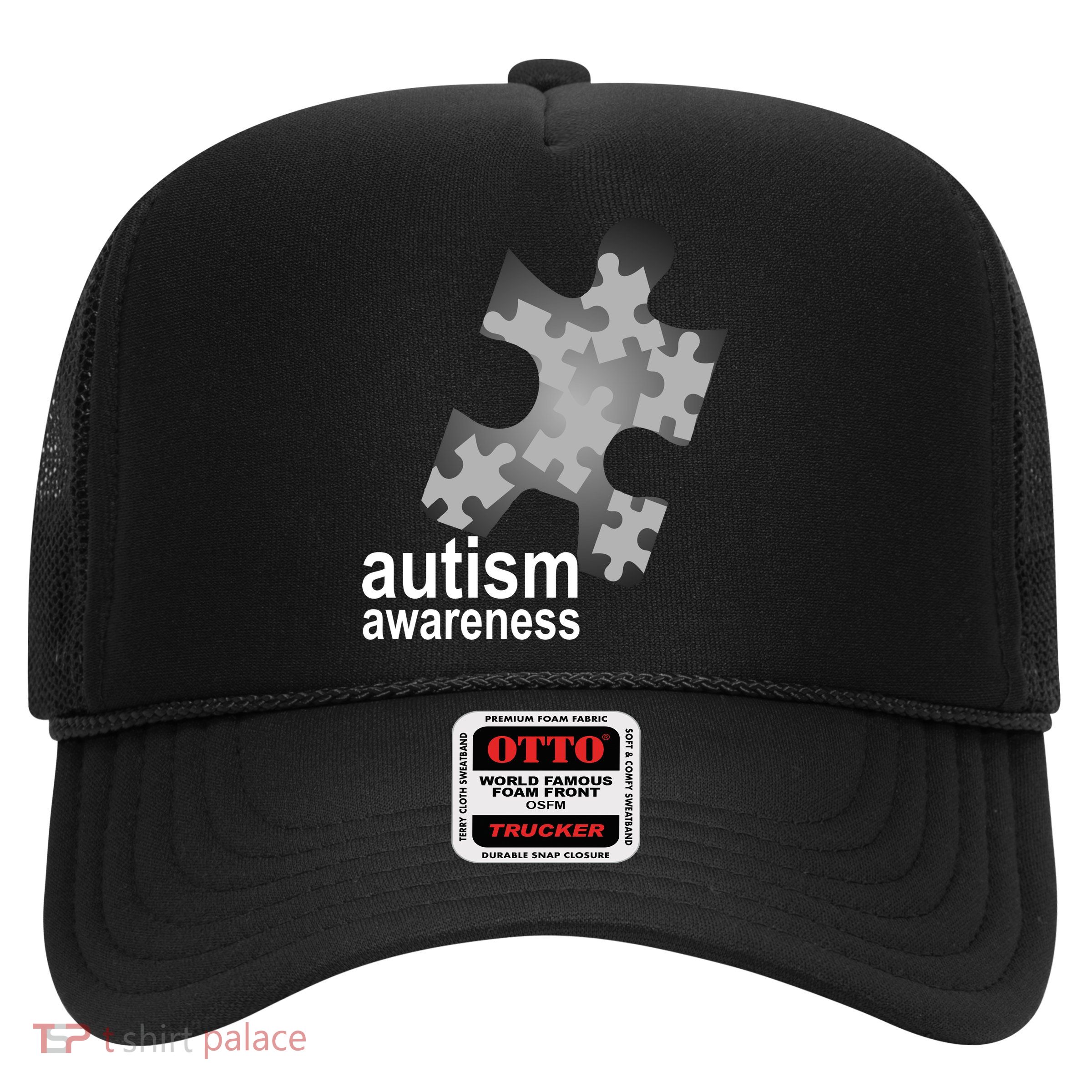 Autism Awareness Puzzle Trucker Hat