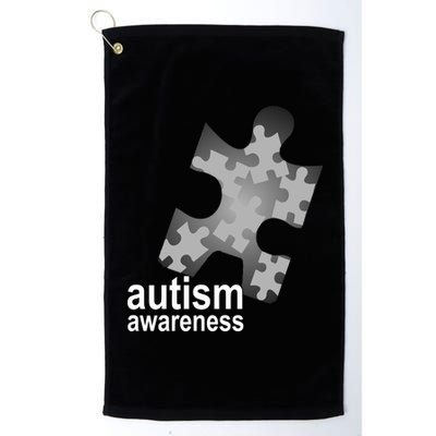 Autism Awareness Puzzle Platinum Collection Golf Towel