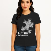 Autism Awareness Puzzle Womens T-Shirt