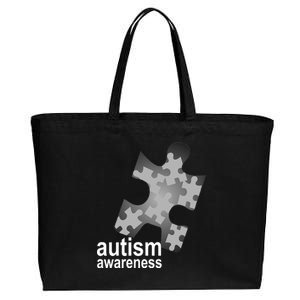 Autism Awareness Puzzle Cotton Canvas Jumbo Tote