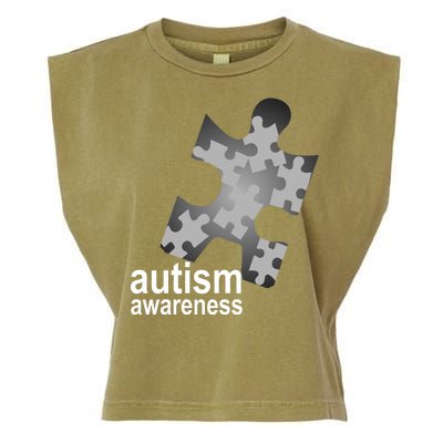 Autism Awareness Puzzle Garment-Dyed Women's Muscle Tee