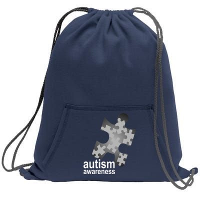 Autism Awareness Puzzle Sweatshirt Cinch Pack Bag