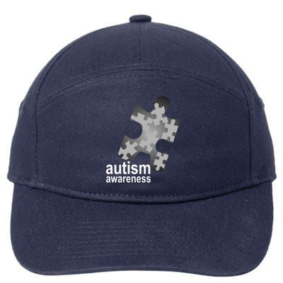 Autism Awareness Puzzle 7-Panel Snapback Hat