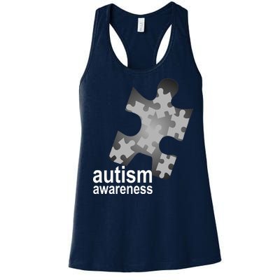 Autism Awareness Puzzle Women's Racerback Tank