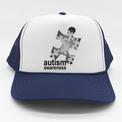 Autism Awareness Puzzle Trucker Hat