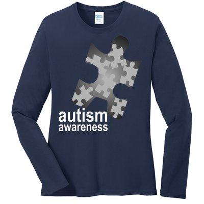 Autism Awareness Puzzle Ladies Long Sleeve Shirt