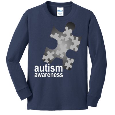 Autism Awareness Puzzle Kids Long Sleeve Shirt