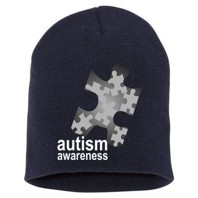 Autism Awareness Puzzle Short Acrylic Beanie