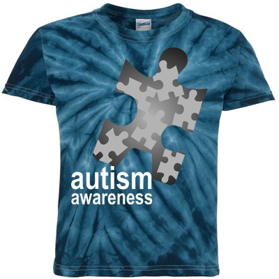 Autism Awareness Puzzle Kids Tie-Dye T-Shirt