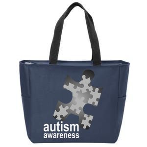 Autism Awareness Puzzle Zip Tote Bag