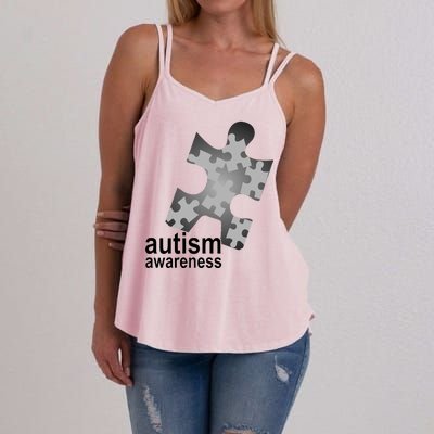 Autism Awareness Puzzle Women's Strappy Tank