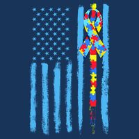 Autism Awareness Puzzle American Flag Cool Comfort Performance Bucket Hat