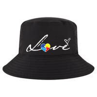 Autism Awareness Puzzle Piece Heart Cool Comfort Performance Bucket Hat