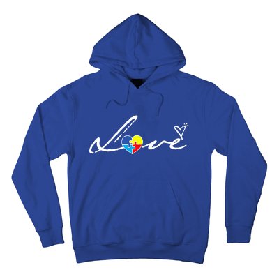 Autism Awareness Puzzle Piece Heart Hoodie