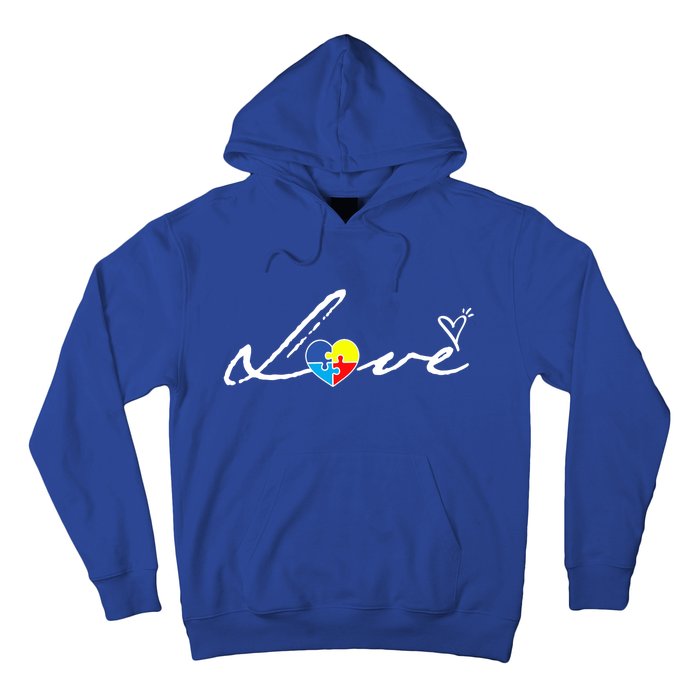 Autism Awareness Puzzle Piece Heart Hoodie