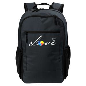 Autism Awareness Puzzle Piece Heart Daily Commute Backpack