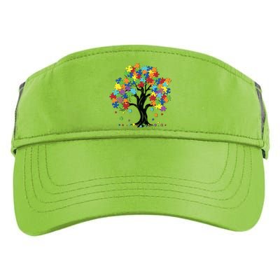 Autism Awareness Puzzle Piece Tree Adult Drive Performance Visor