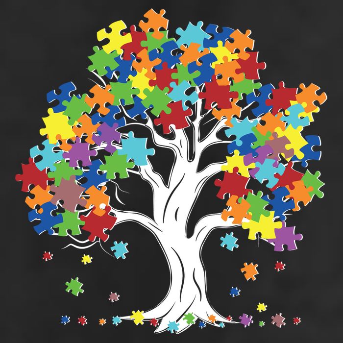 Autism Awareness Puzzle Piece Tree Adult Drive Performance Visor
