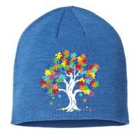 Autism Awareness Puzzle Piece Tree Sustainable Beanie