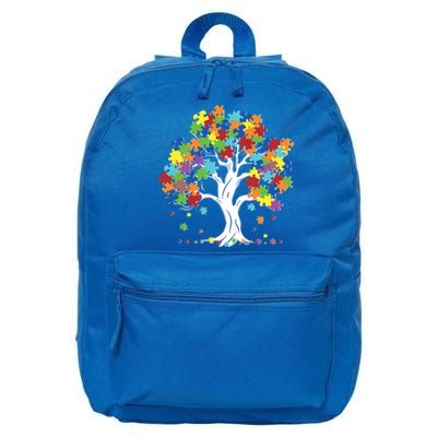 Autism Awareness Puzzle Piece Tree 16 in Basic Backpack