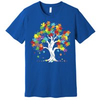 Autism Awareness Puzzle Piece Tree Premium T-Shirt