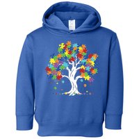 Autism Awareness Puzzle Piece Tree Toddler Hoodie