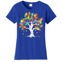 Autism Awareness Puzzle Piece Tree Women's T-Shirt