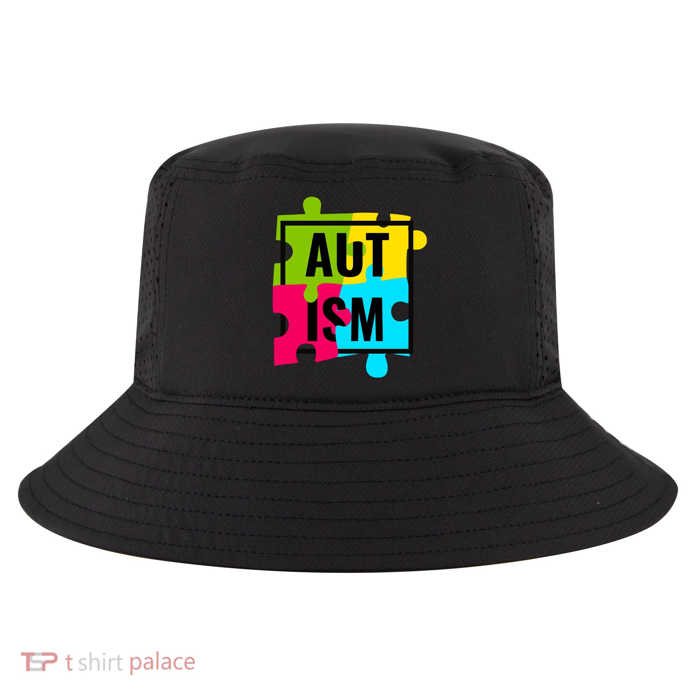 Autism Awareness Puzzle Pieces Cool Comfort Performance Bucket Hat