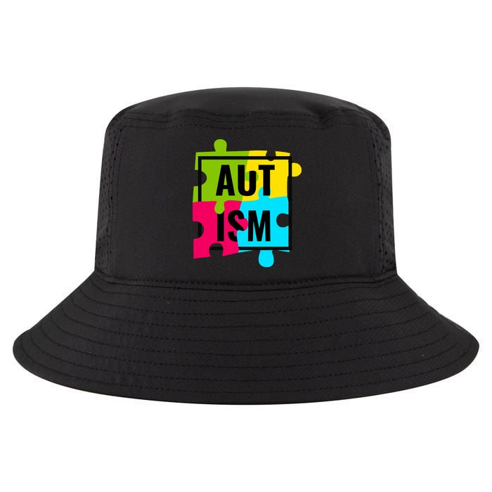 Autism Awareness Puzzle Pieces Cool Comfort Performance Bucket Hat