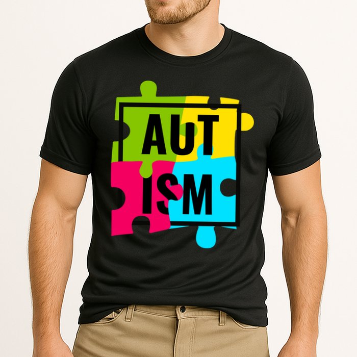 Autism Awareness Puzzle Pieces Cooling Performance Crew T-Shirt