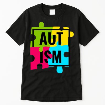 Autism Awareness Puzzle Pieces Tall T-Shirt