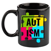 Autism Awareness Puzzle Pieces 11oz C Handle Ceramic Mug