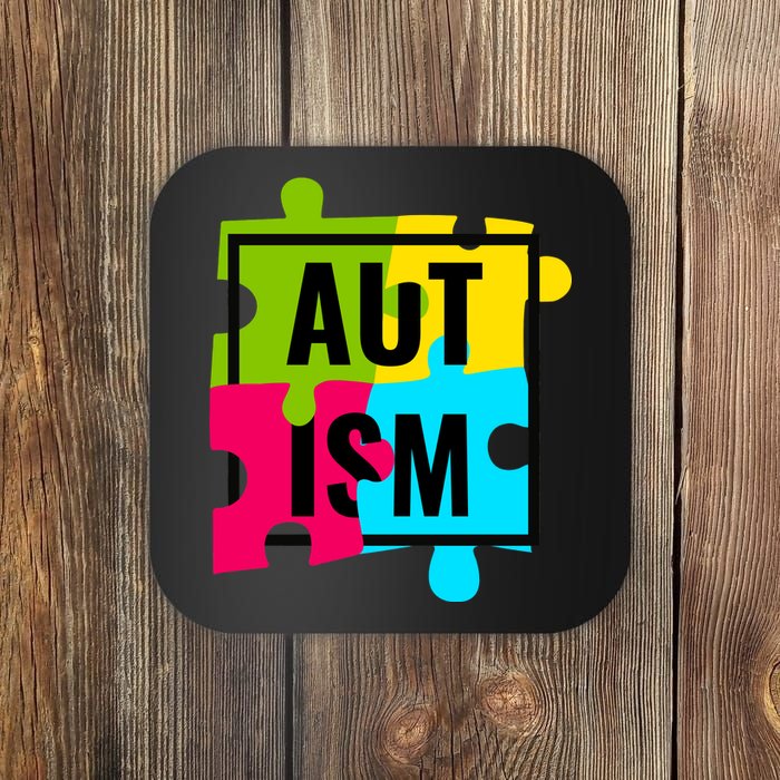 Autism Awareness Puzzle Pieces Coaster