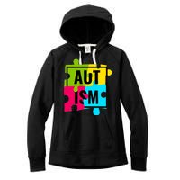 Autism Awareness Puzzle Pieces Women's Fleece Hoodie