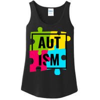 Autism Awareness Puzzle Pieces Ladies Essential Tank