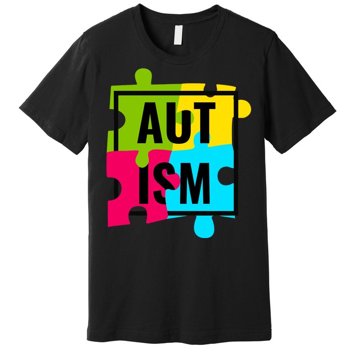 Autism Awareness Puzzle Pieces Premium T-Shirt