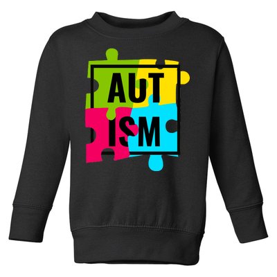 Autism Awareness Puzzle Pieces Toddler Sweatshirt