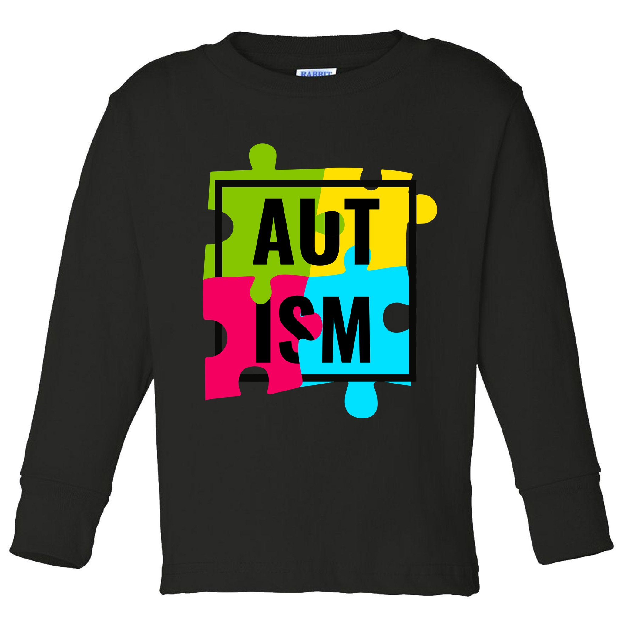 Autism Awareness Puzzle Pieces Toddler Long Sleeve Shirt