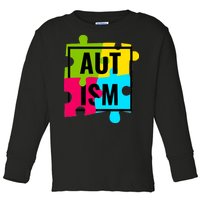 Autism Awareness Puzzle Pieces Toddler Long Sleeve Shirt