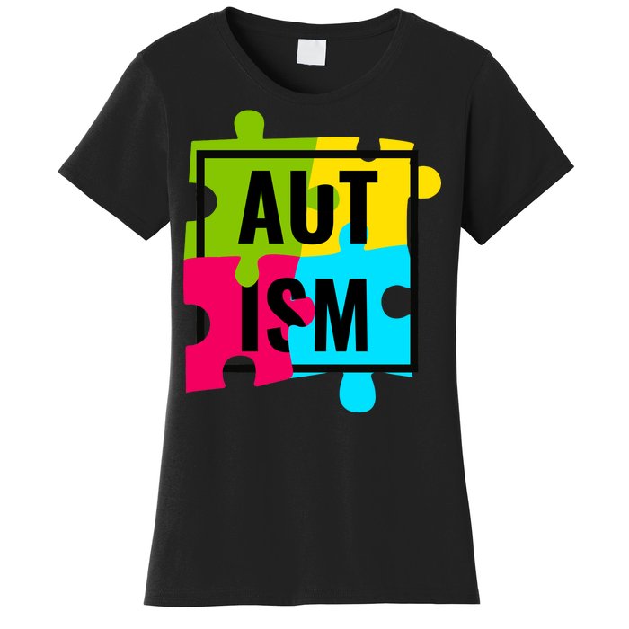 Autism Awareness Puzzle Pieces Women's T-Shirt