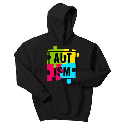 Autism Awareness Puzzle Pieces Kids Hoodie