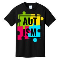 Autism Awareness Puzzle Pieces Kids T-Shirt