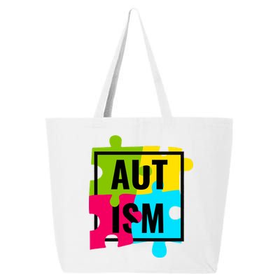 Autism Awareness Puzzle Pieces 25L Jumbo Tote