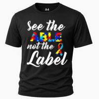 Autism Awareness Puzzle See The Able Not The Label Performance Shirt